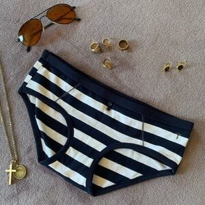Aerie Navy Striped Nautical Boy Brief Panties